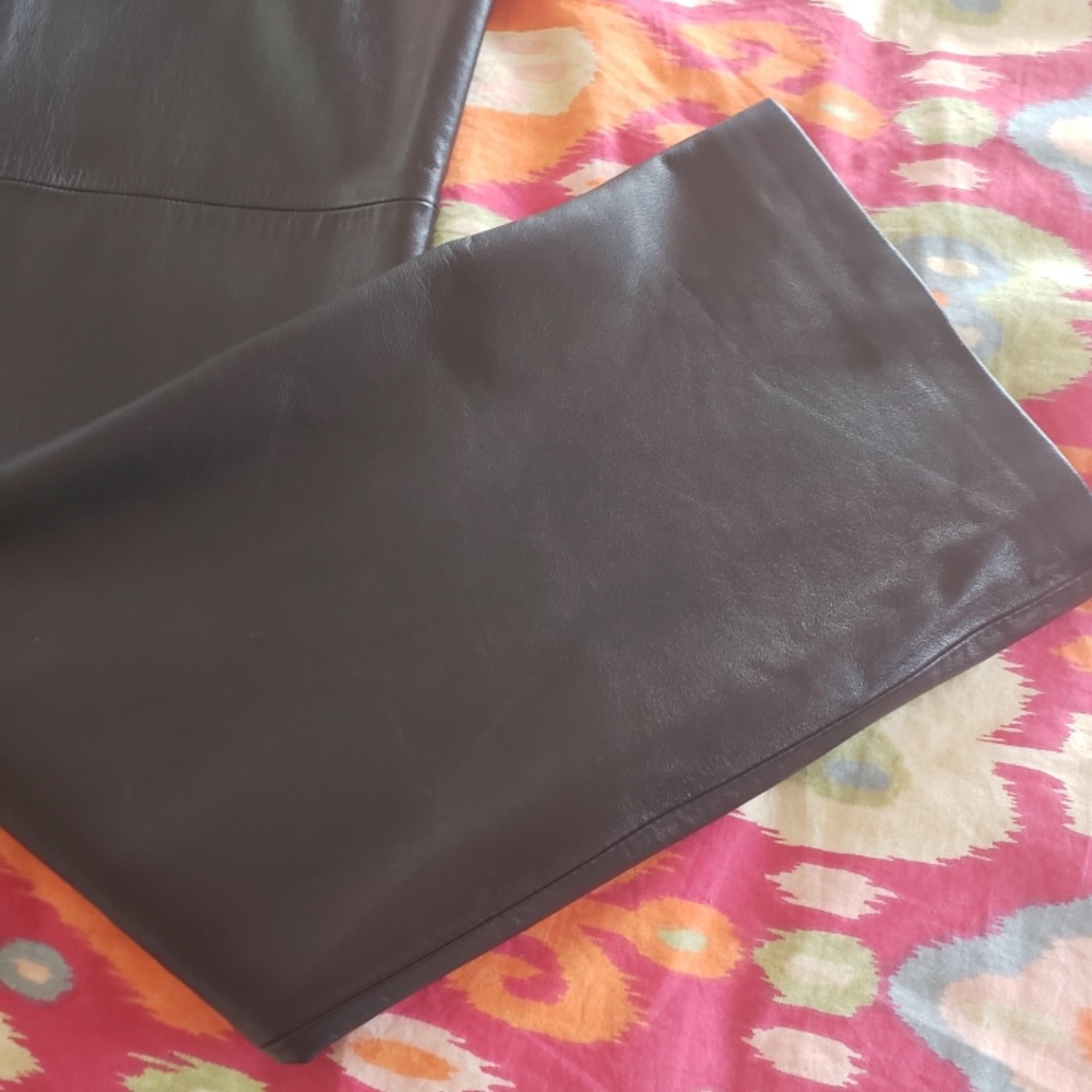 Black LEATHER pants! Soft, gorgeous - Picture 11 of 15